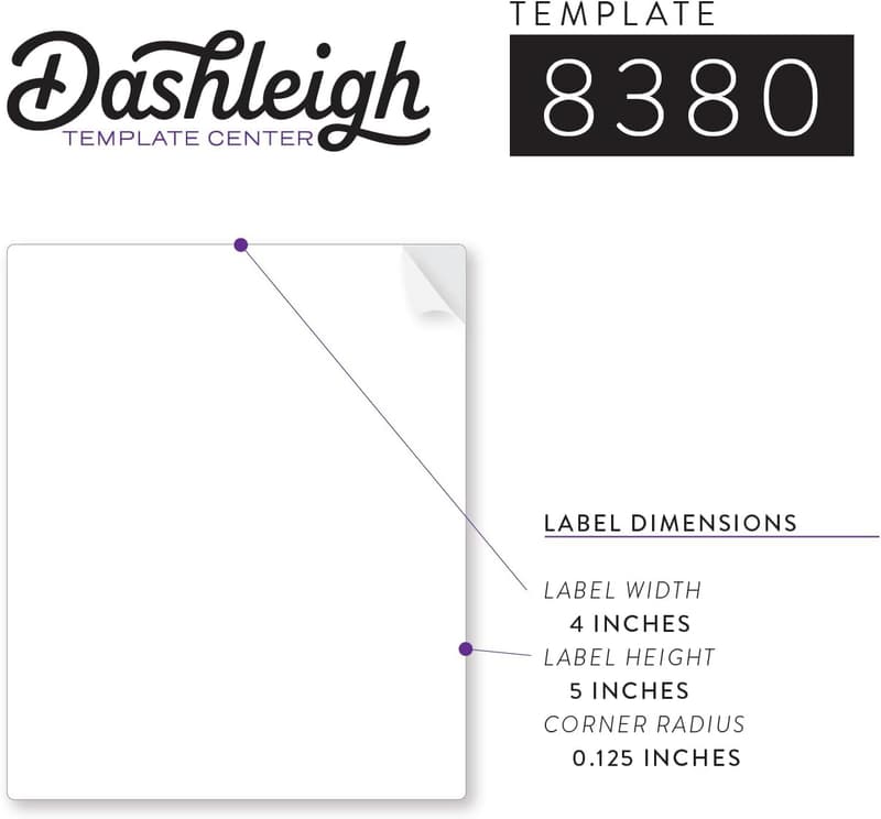 Printable Wine Bottle Labels, 4x5 inches, 40 Pack