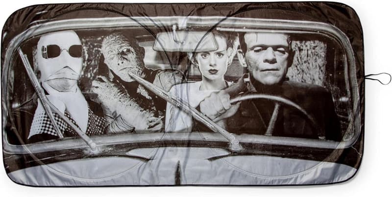 Universal Monsters Car Sunshade - 64 x 32 Inches, UV Protector