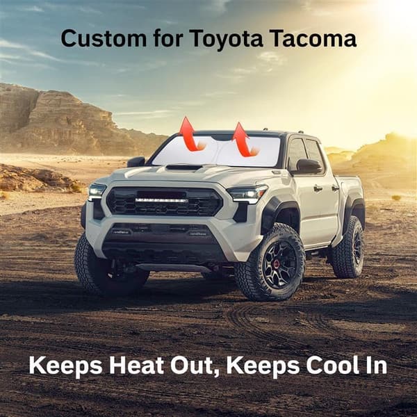 Toyota Tacoma Windshield Sunshade | Custom 4-Layer UV Protection