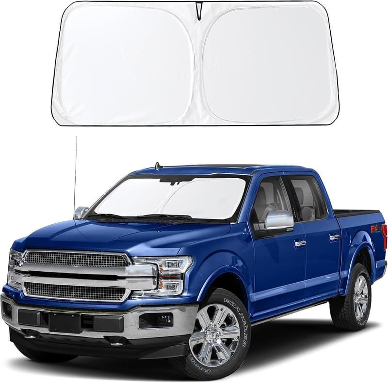 Ford F-150 Sunshade 2022-2025 - UV & Heat Protector with Pouch