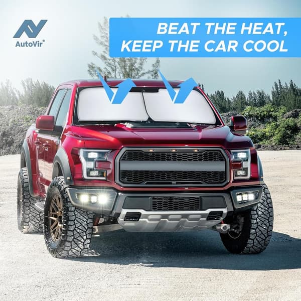 Foldable Truck Windshield Sun Shade | UV & Heat Protection | 36