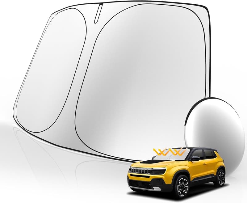 Custom Double-Layer Windshield Sunshade for Jeep Cherokee 2014-2023