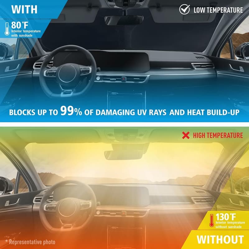Custom-Fit Windshield Sun Shade for Acura MDX 2021-2025