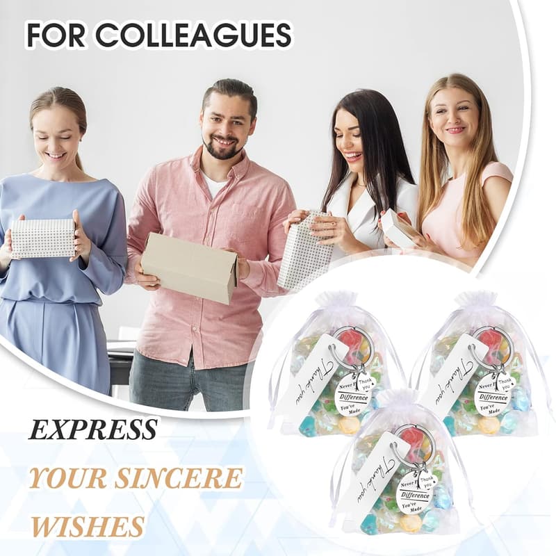 Employee Appreciation Keychains - 36 Bulk Graduation Gifts