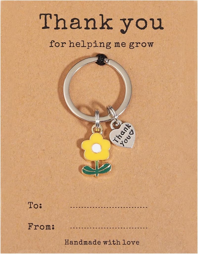Teacher Appreciation Keychain - Thank You Gift in Bulk