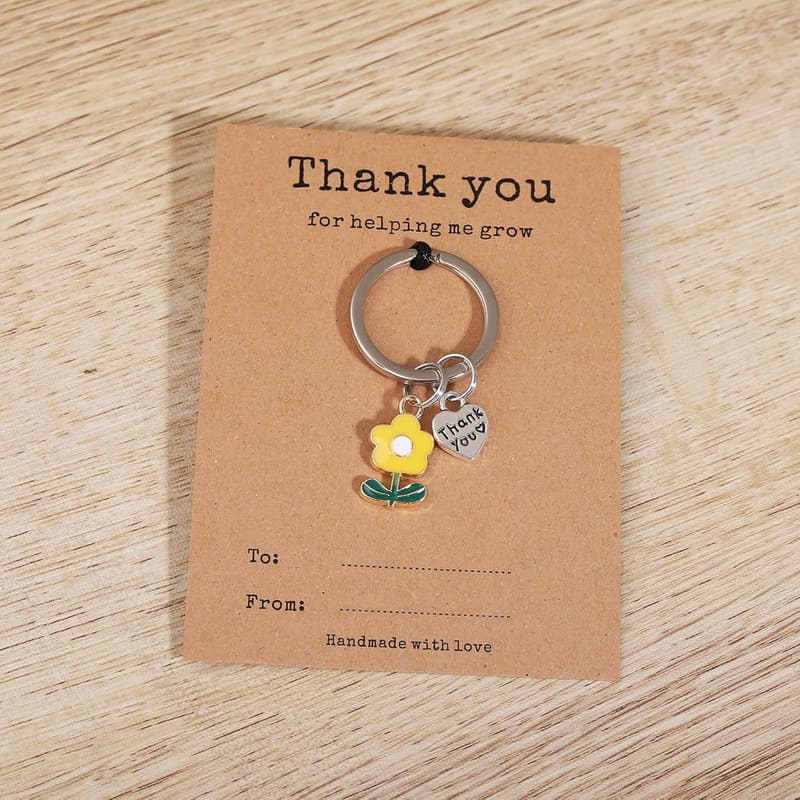 Teacher Appreciation Keychain - Thank You Gift in Bulk