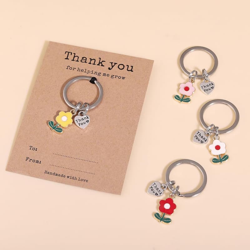 Teacher Appreciation Keychain - Thank You Gift in Bulk