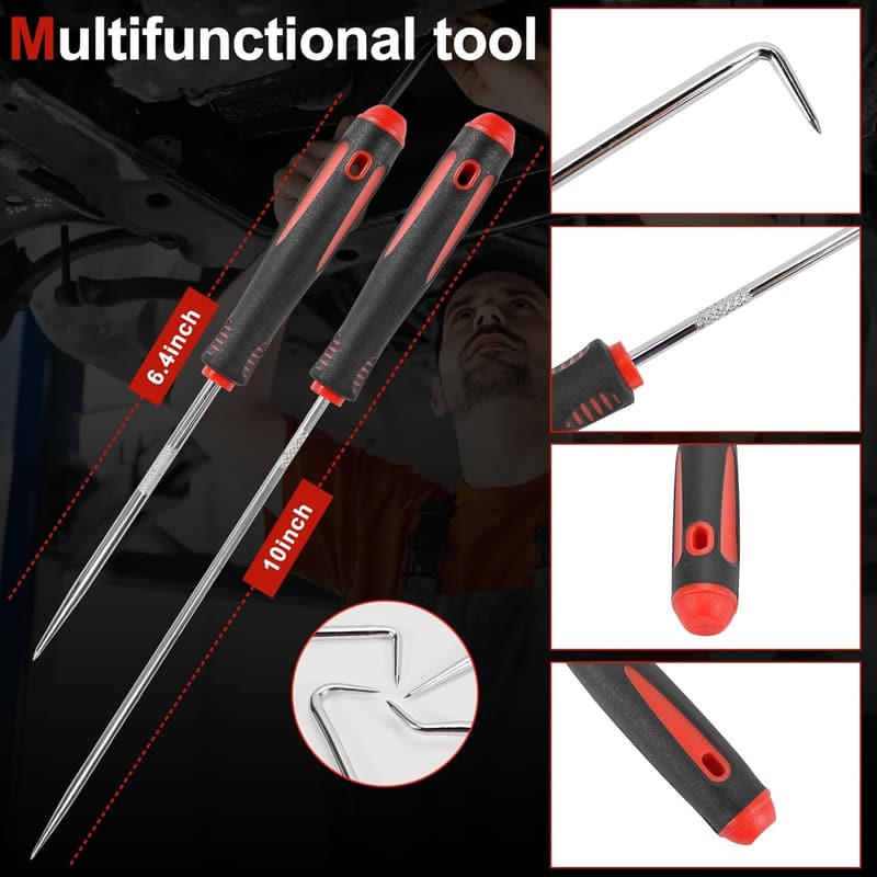 Precision Pick Set for Automotive Oil Seals and O-Rings - 8PCS