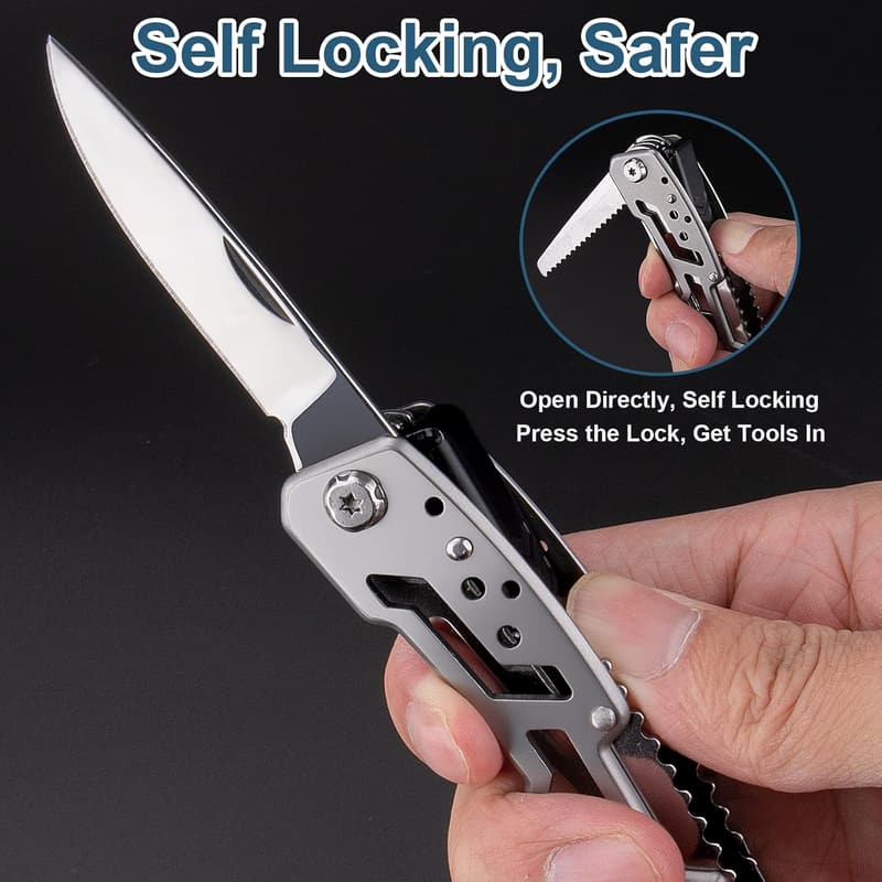 15-in-1 Self-Locking Multitool Plier with Sheath - Ideal Gift for Men