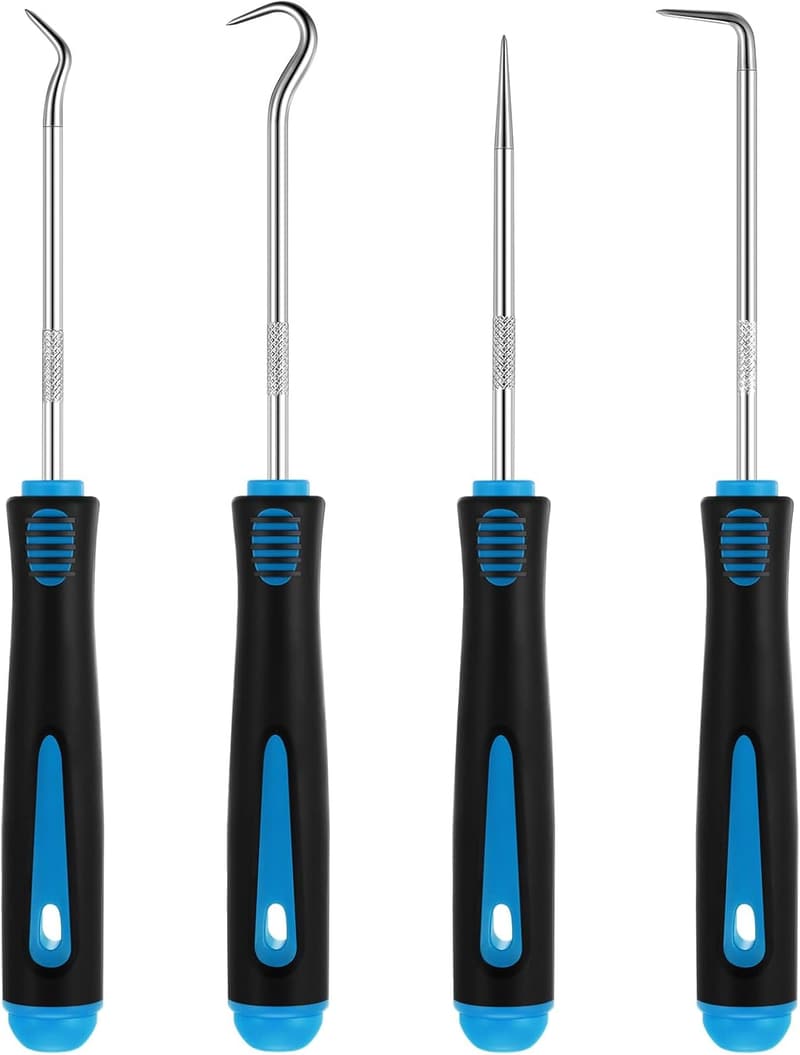 Precision Automotive Pick and Hook Set - 4 Pcs Tools for Mechanics