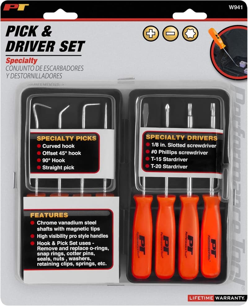 8-Piece Precision Pick & Hook Set for DIY Projects