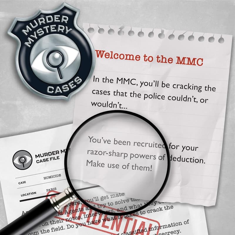 Murder Mystery Game – Cold Case Files for Adults – 1-10 Players