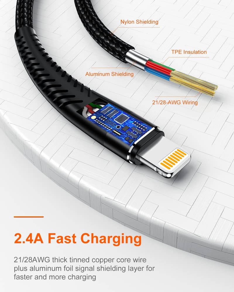 Apple MFi Certified 16ft Lightning Charger Cable