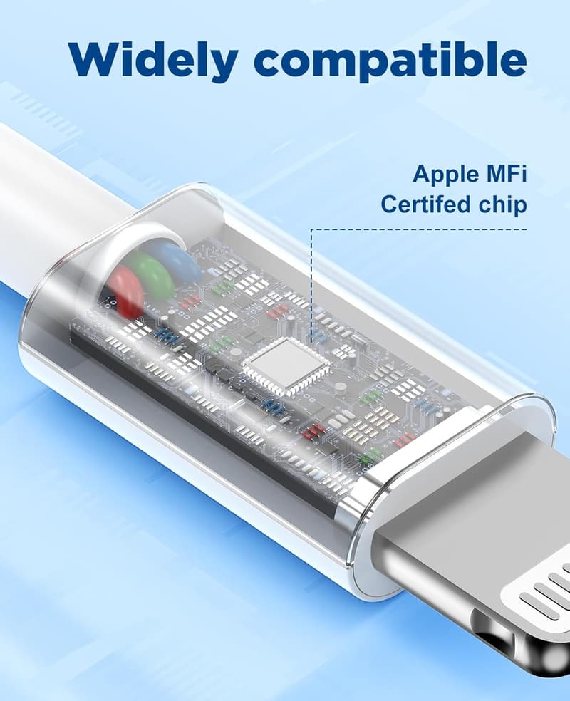 15 FT Apple MFi Certified Lightning Charger Cable for iPhone