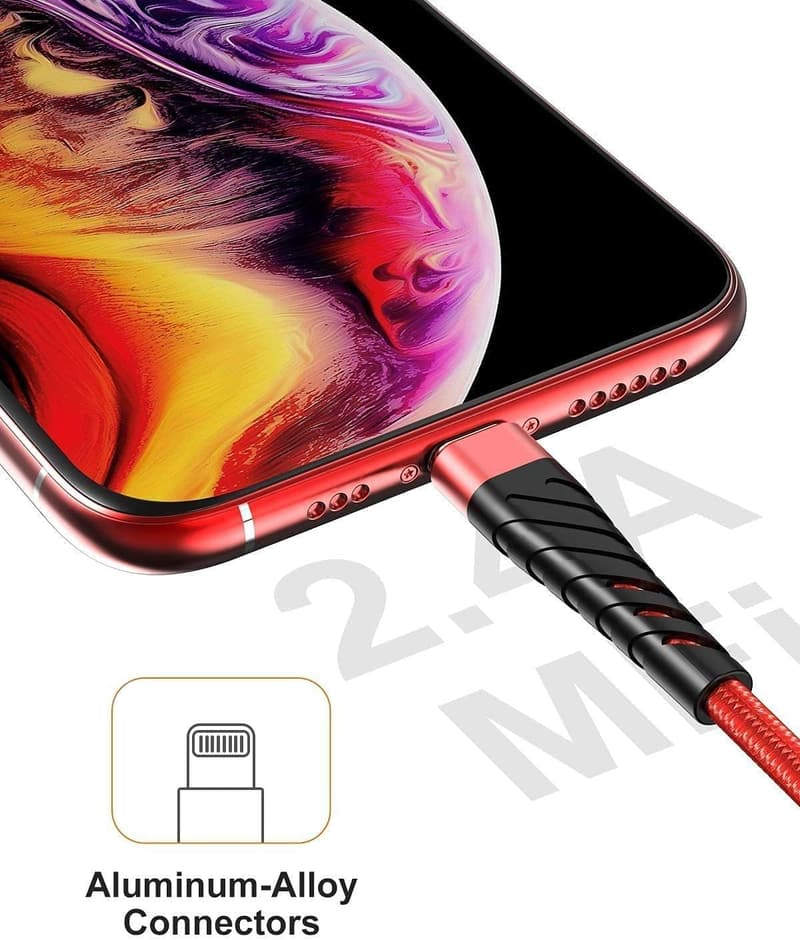 10ft MFi Certified Lightning Cable for iPhone - 2 Pack