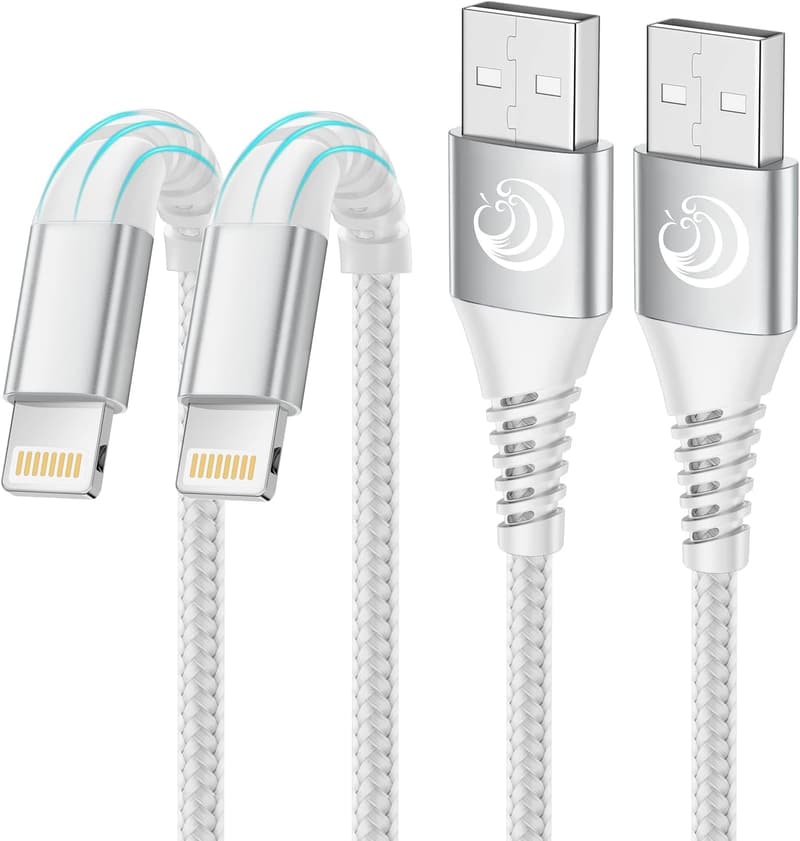 Apple MFi Certified 10FT Lightning Cable - 2Pack for iPhone & iPad