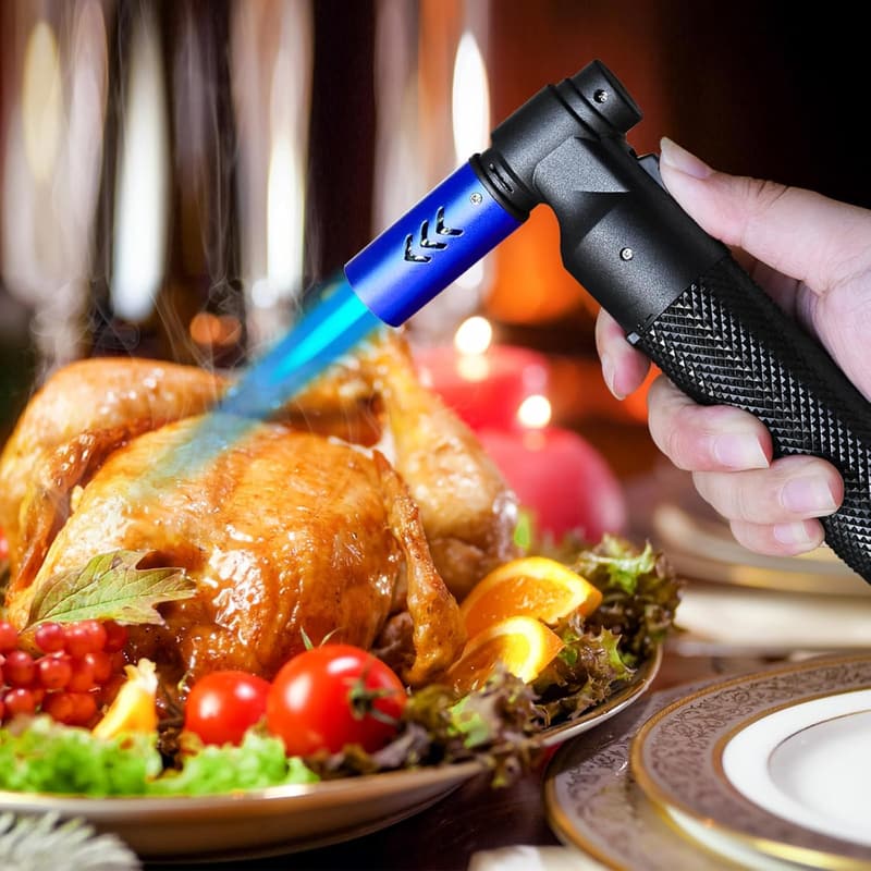 Portable Mini Butane Torch Lighter Set for Camping and Cooking