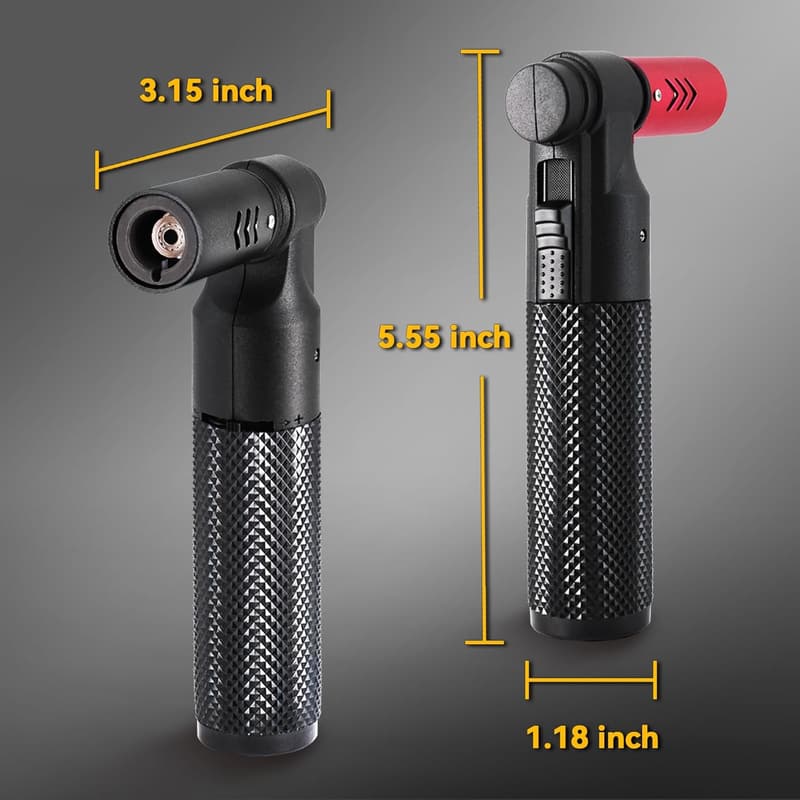 Portable Mini Butane Torch Lighter Set for Camping and Cooking