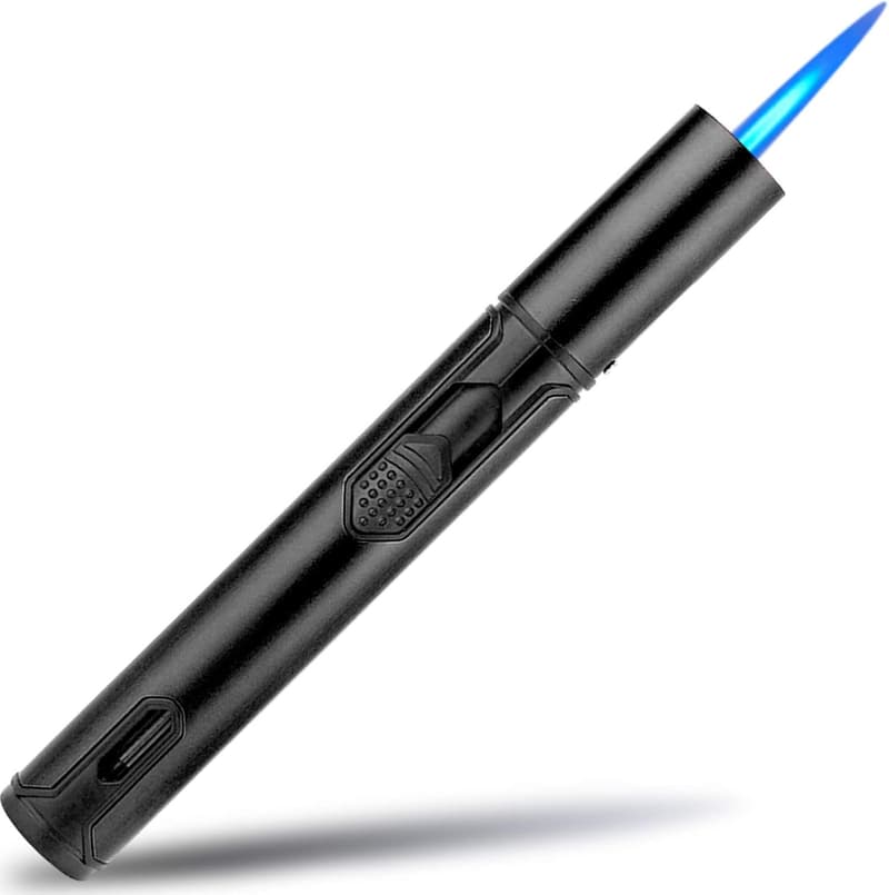 Windproof Butane Torch Lighter for Dad – Adjustable Flame, 6.0in
