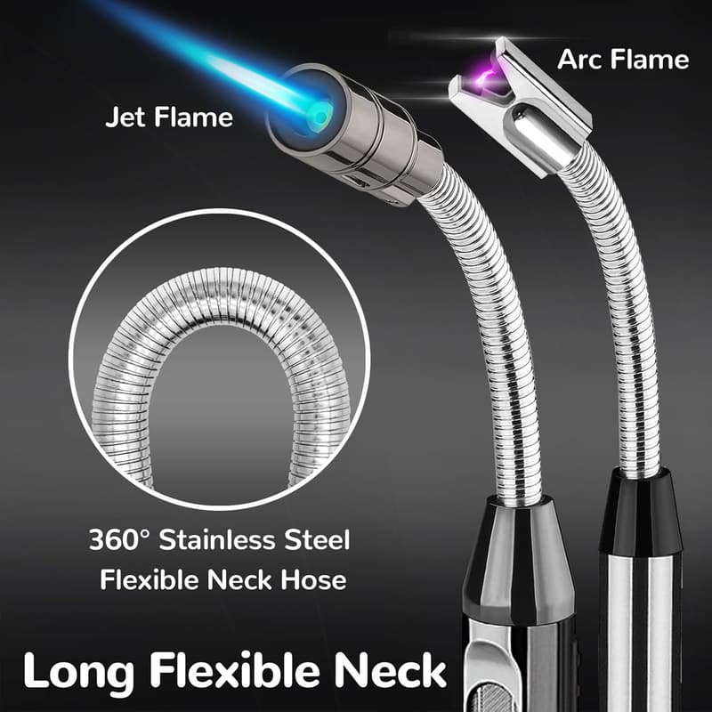Electric Arc Candle Lighter - 2 Pack USB Rechargeable Windproof