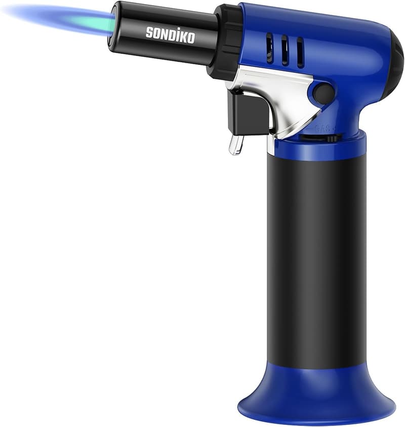 Refillable Sondiko Butane Torch with Fuel Gauge for Welding