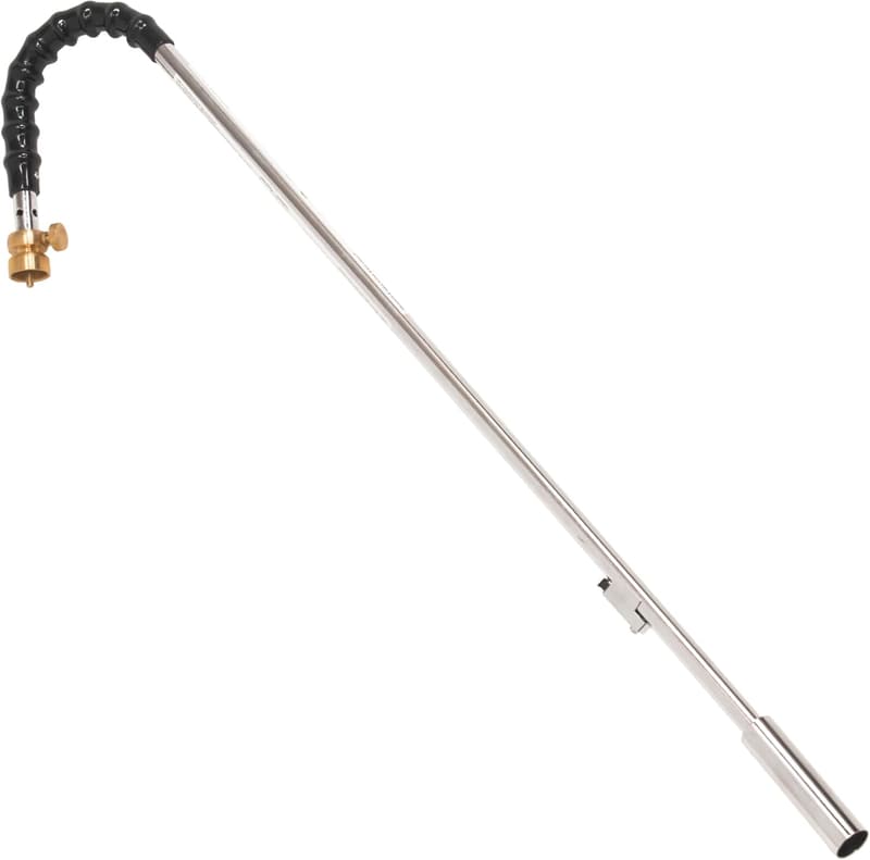 Propane Weed Torch with Integrated Lighter - Silver