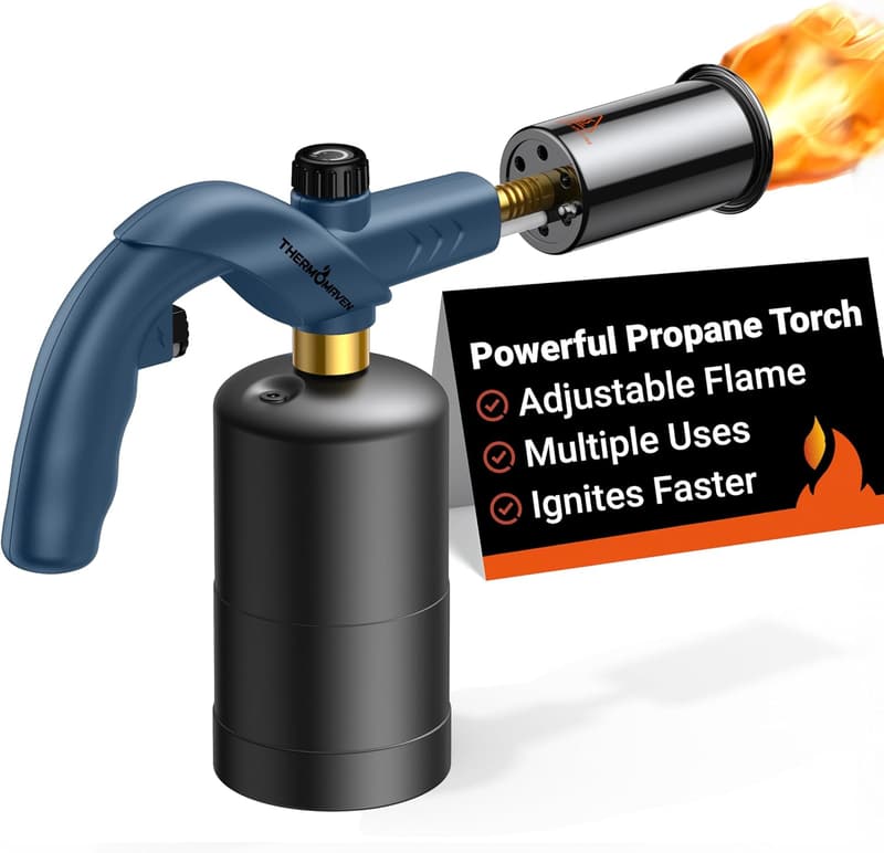 Adjustable Cooking Torch for Sous Vide & BBQ (Propane Not Included)