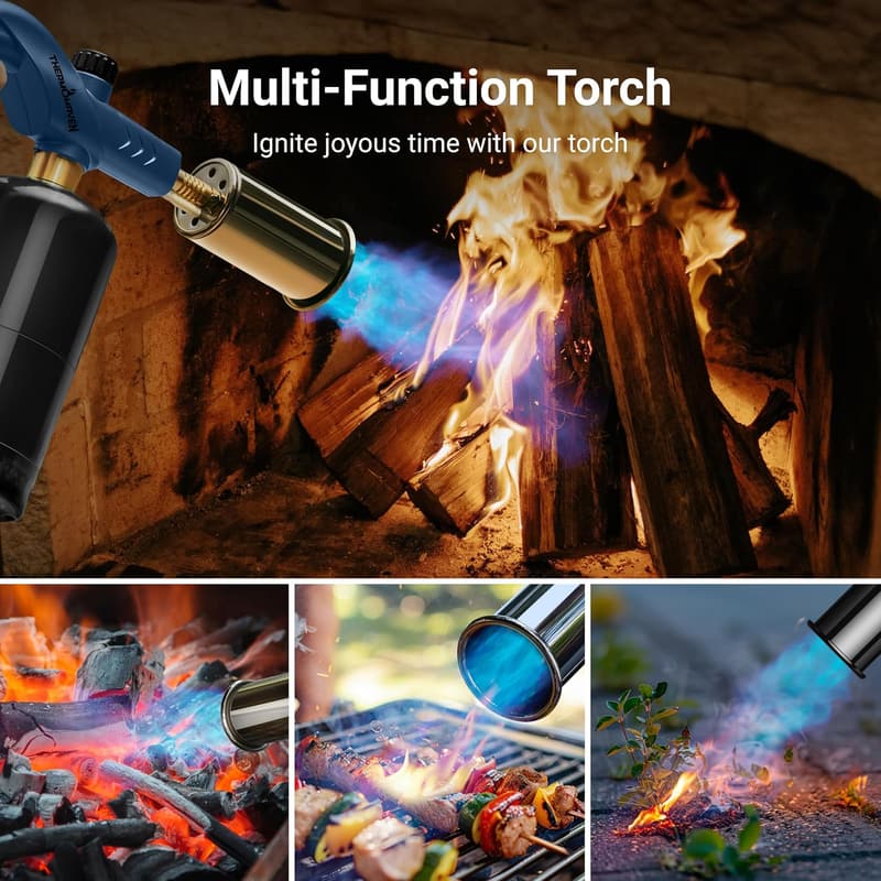 Adjustable Cooking Torch for Sous Vide & BBQ (Propane Not Included)