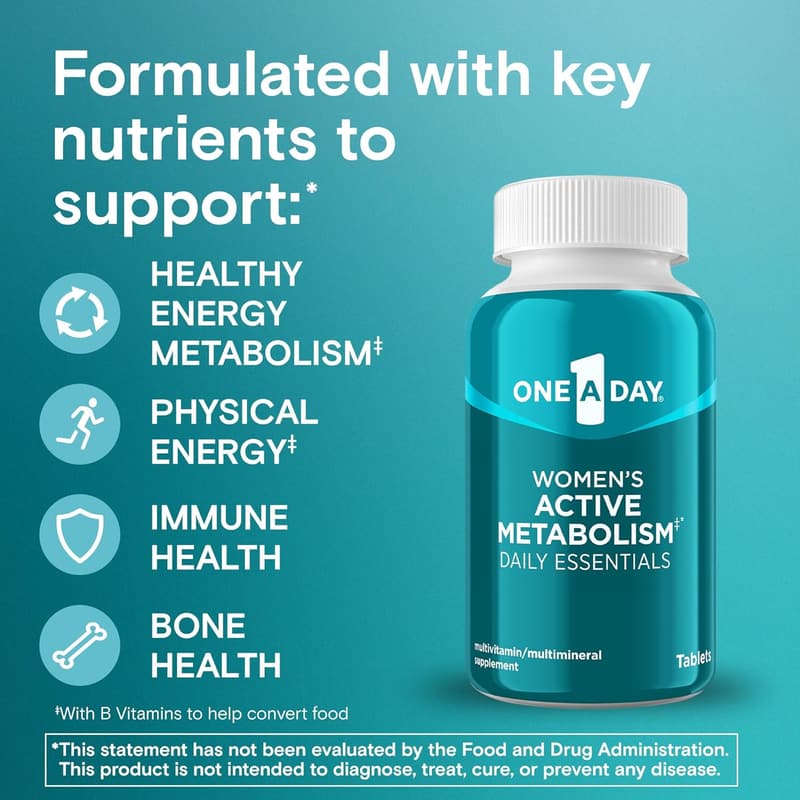 Women's Active Metabolism Multivitamin, 120 Count