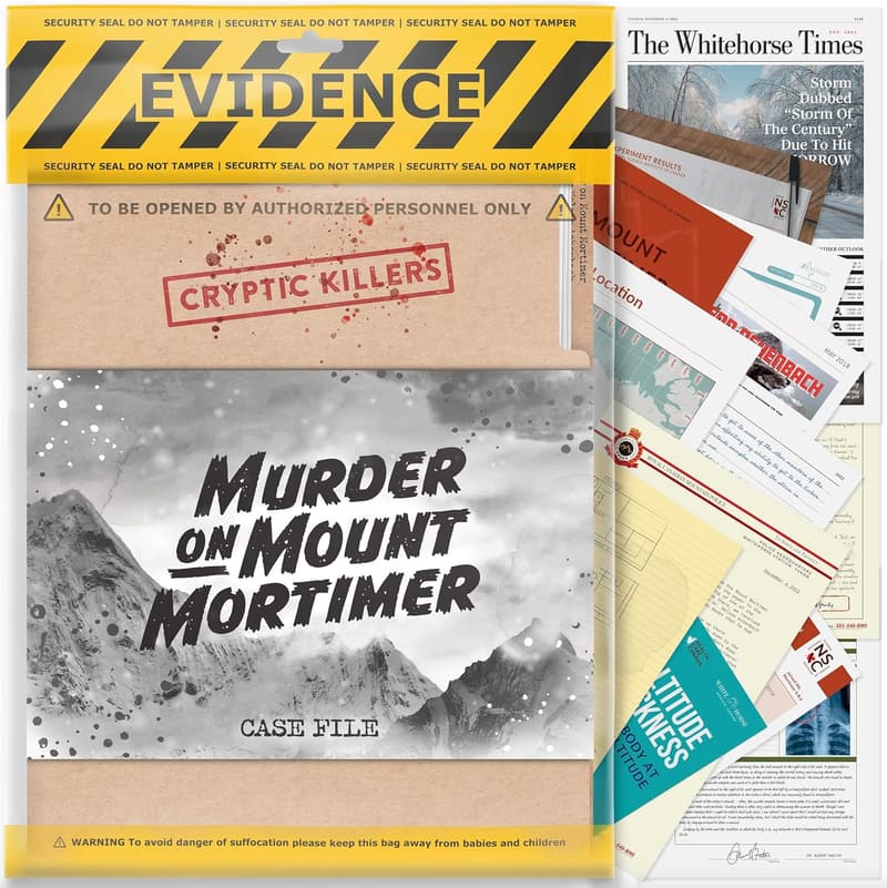 Murder Mystery Game: Cold Case Files for Date Nights & Parties