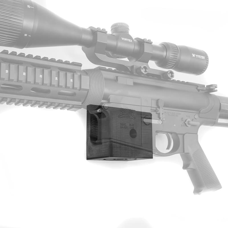 AR-10 Wall Mount - Unique Low Profile Rifle Display System