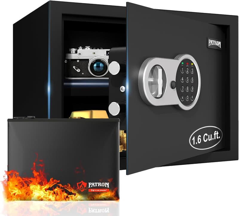 Fireproof Home Safe with Electronic Keypad, 1.6 Cu.ft.