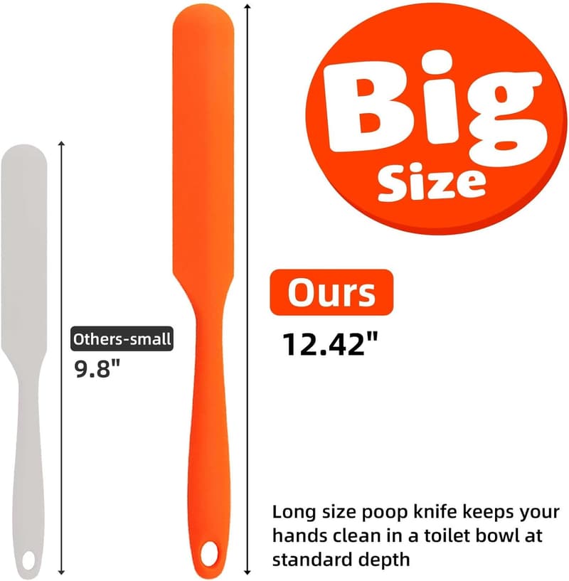 Funny Poop Knife Gag Gift – 12.42-Inch Silicone Prank