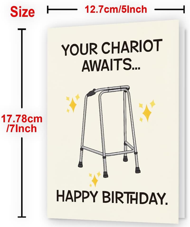 Humorous Birthday Card for Everyone - Unique Gift & Decoration