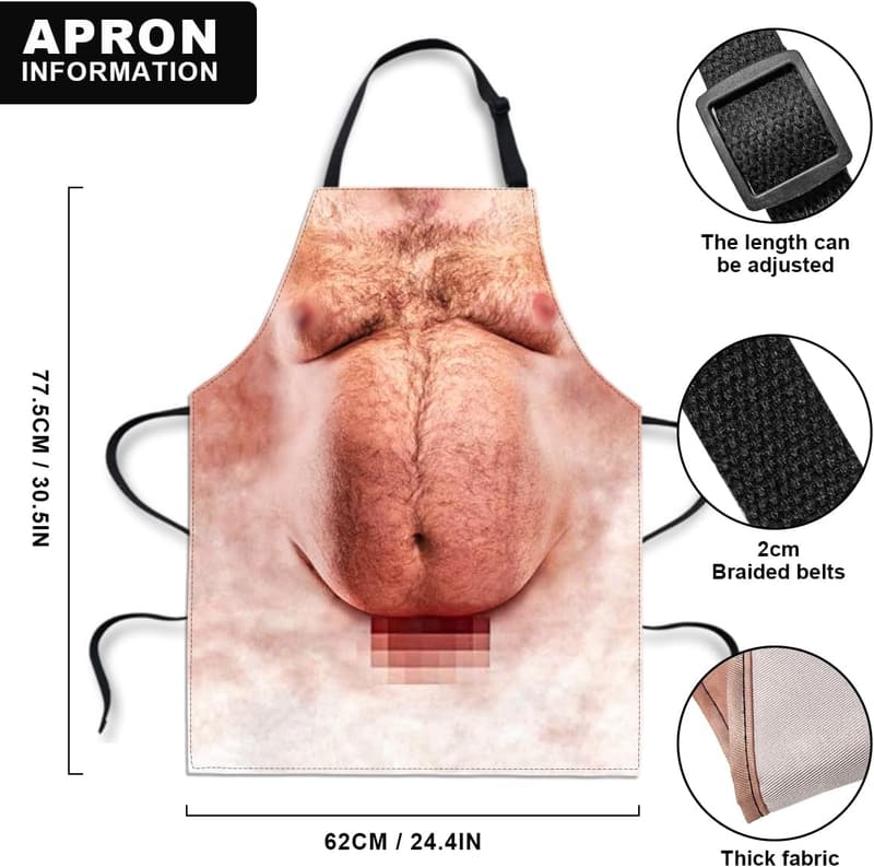 Fathers Day BBQ Apron - Adjustable Gift for Men