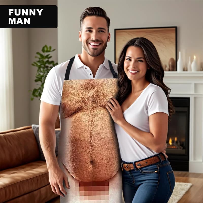Fathers Day BBQ Apron - Adjustable Gift for Men