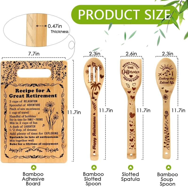 Happy Retirement Cutting Board Gift for Women