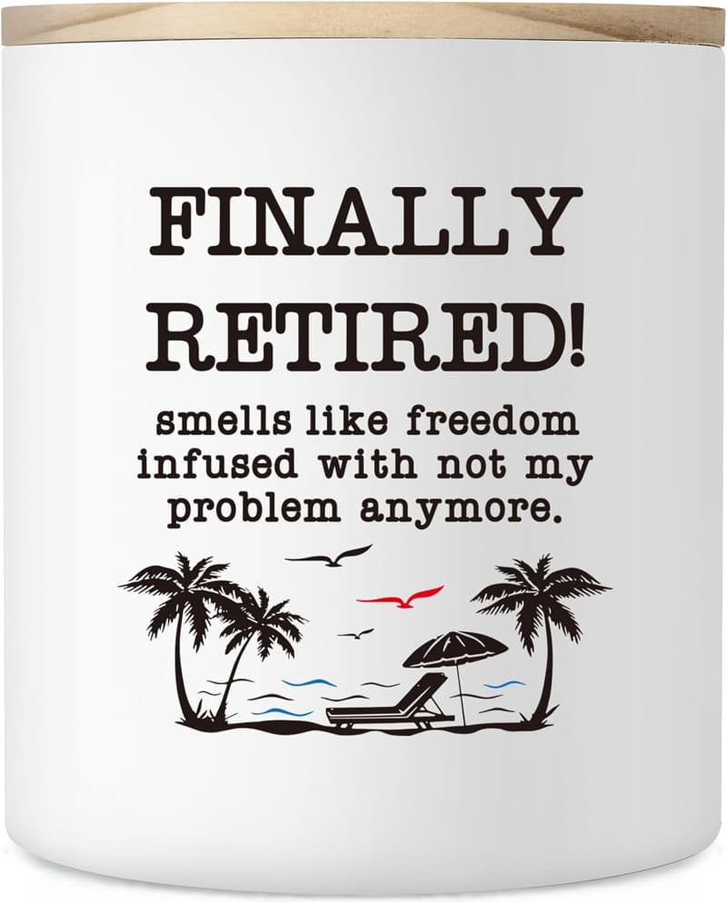 Funny Lavender Scented Candle for Retirement Gift