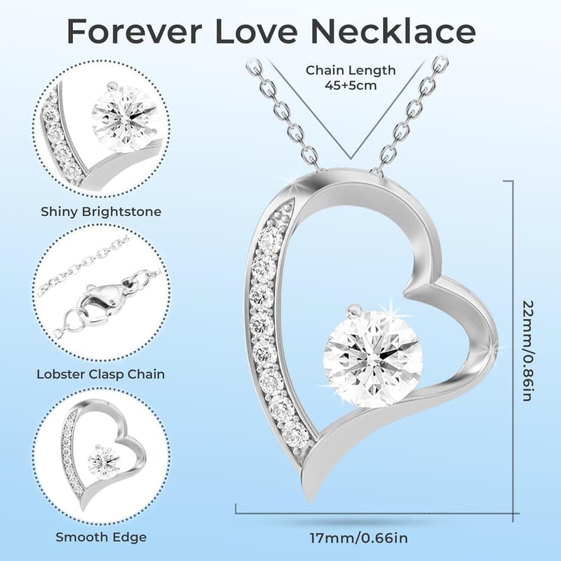 Anniversary Necklace for Wife - Forever Love Jewelry