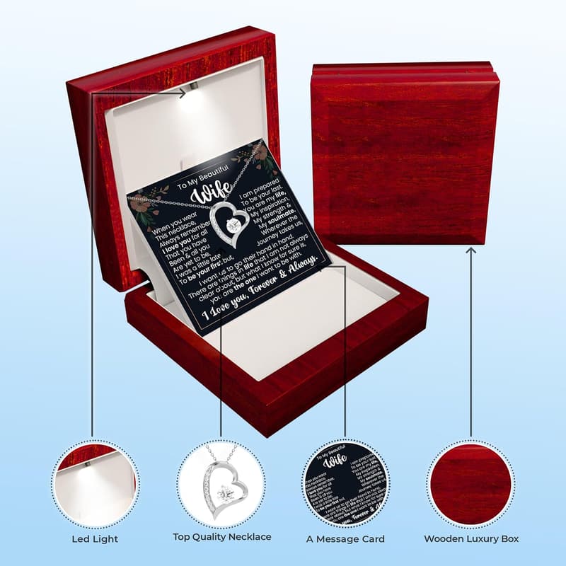 Anniversary Necklace for Wife - Forever Love Jewelry