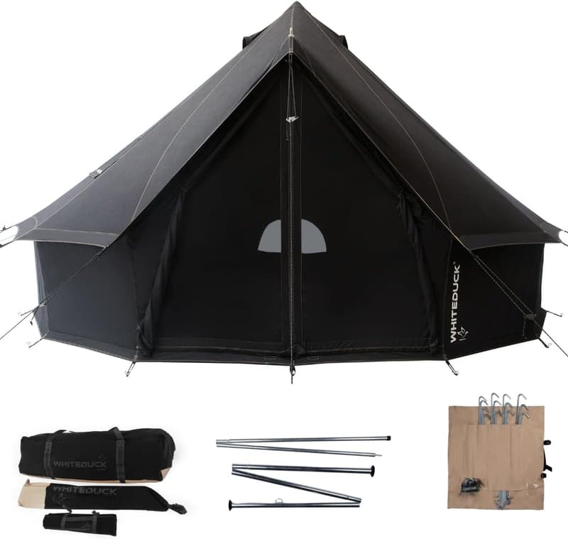 Luxury 4-Season Waterproof Canvas Bell Tent with Stove Jack