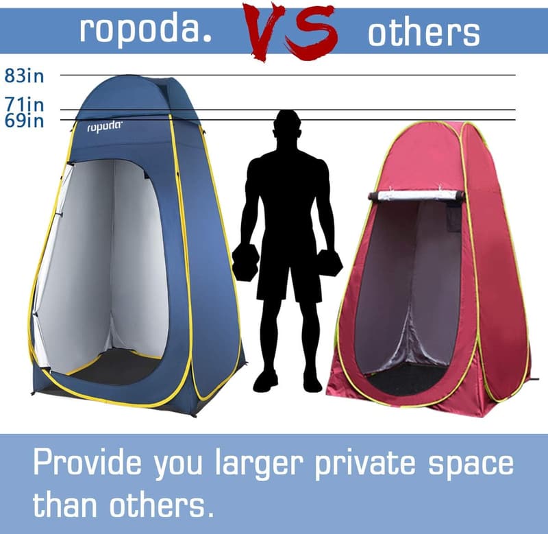 Privacy Pop Up Tent with Carrying Bag & Rain Cover