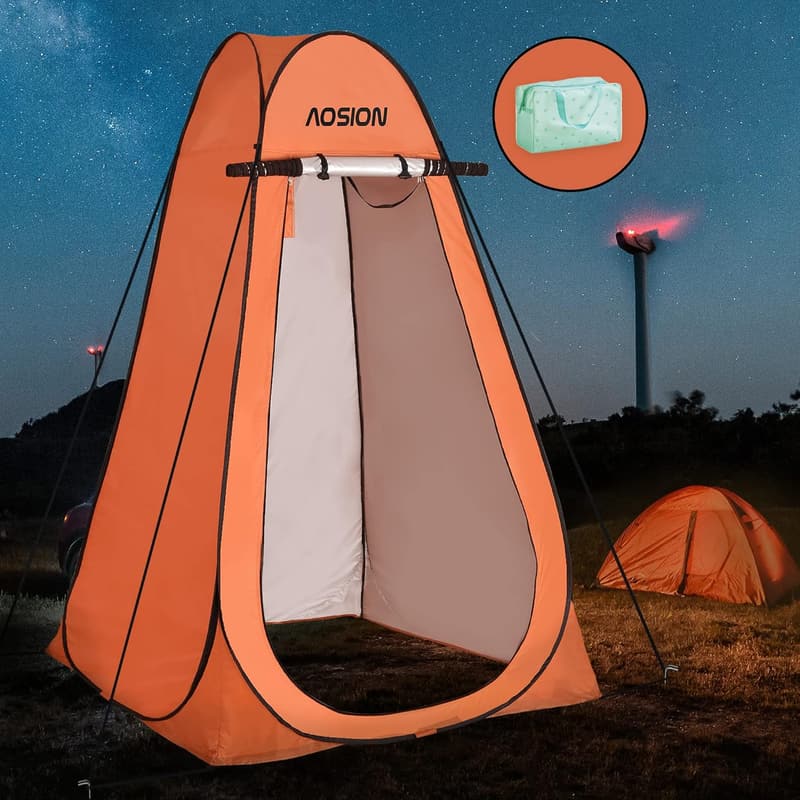 Pop Up Privacy Shower Tent for Camping and Outdoor Use