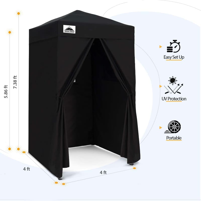EAGLE PEAK 4x4 Compact Pop-up Canopy - Portable Sun Shelter