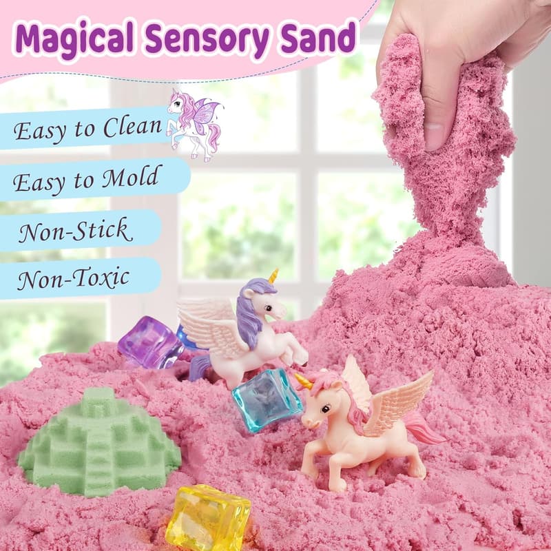 Unicorn Sand Art Kit for Toddlers - Sensory Play Gift