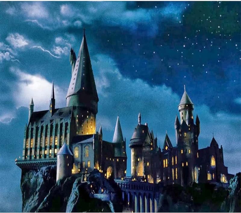 Castle Night Paint by Numbers Kit for Adults and Kids, 16x20