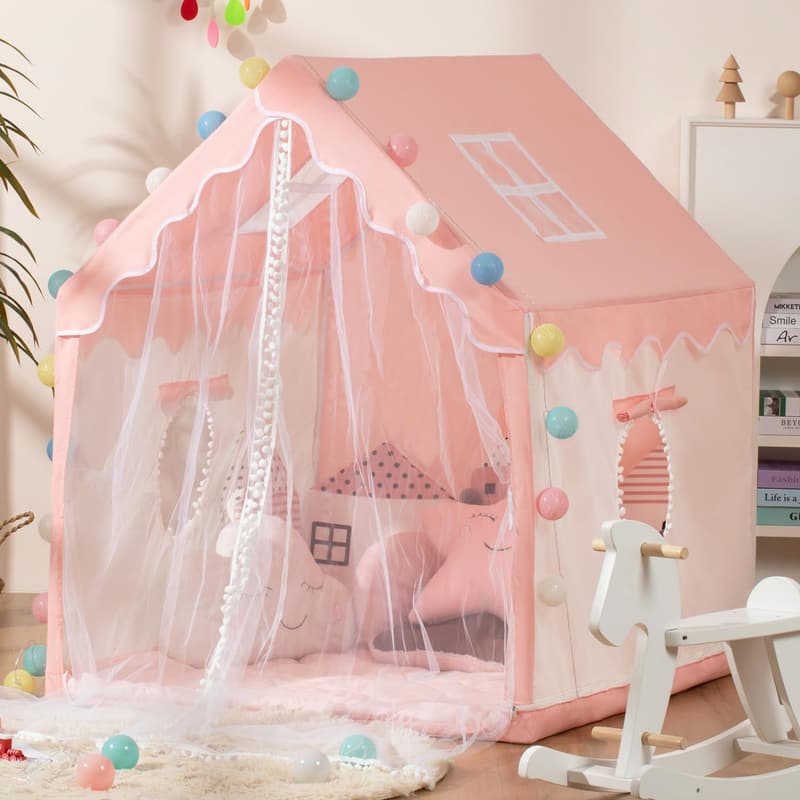 Princess Kids' Play Tent with Star Lights - Indoor/Outdoor Toy House