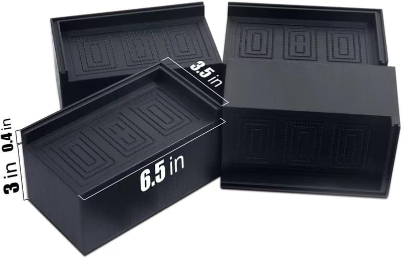 Heavy-Duty Bed Risers Set of 4, 3-5 Inch Elevation, 11,000 lbs Support