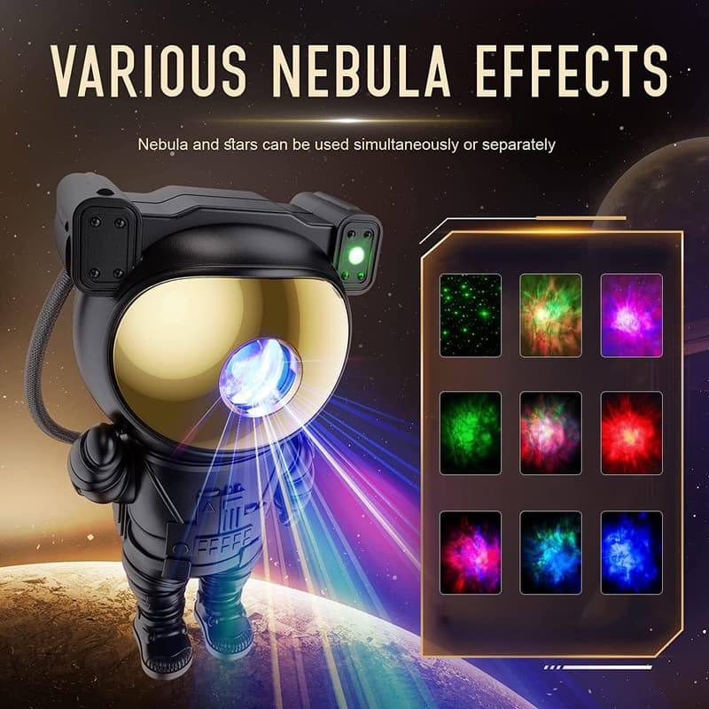 Galaxy Star Night Light Projector for Kids' Room Decor