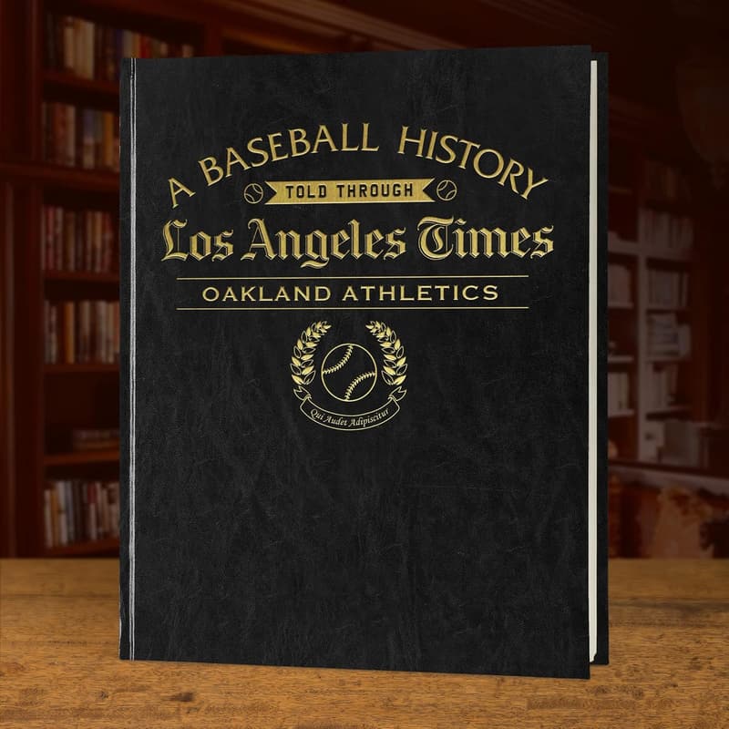 Personalized Baseball History Book for Sports Fans